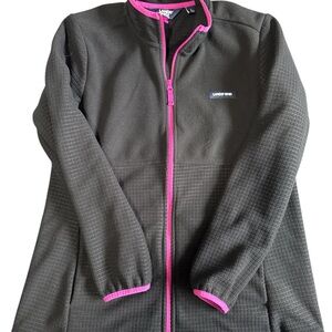 Lands' End Fleece Jacket with Bright Pink Accents